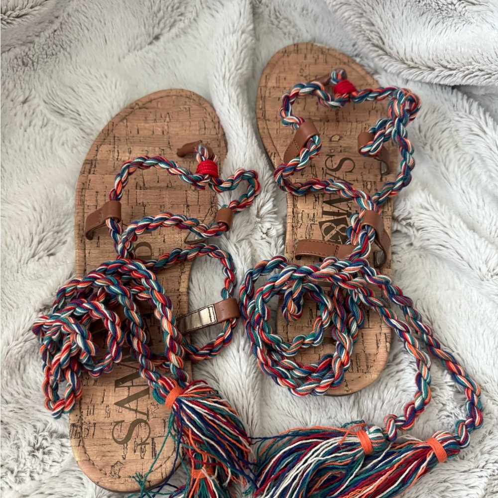 Sam & Libby Colorful Strappy Sandals